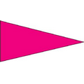 Pink Day-Glo Plasti-Cloth Mounted Real Estate Flag Pennant
